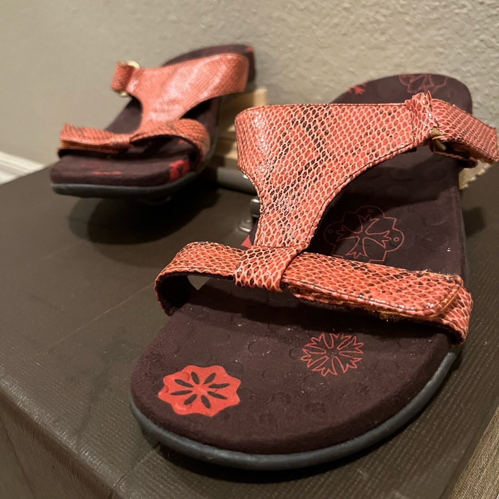 molly style orthaheels color way orange sandal size 5 eur 36